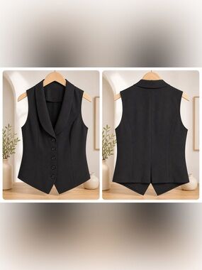 Commense Tailored V-Neck Vest - Size S